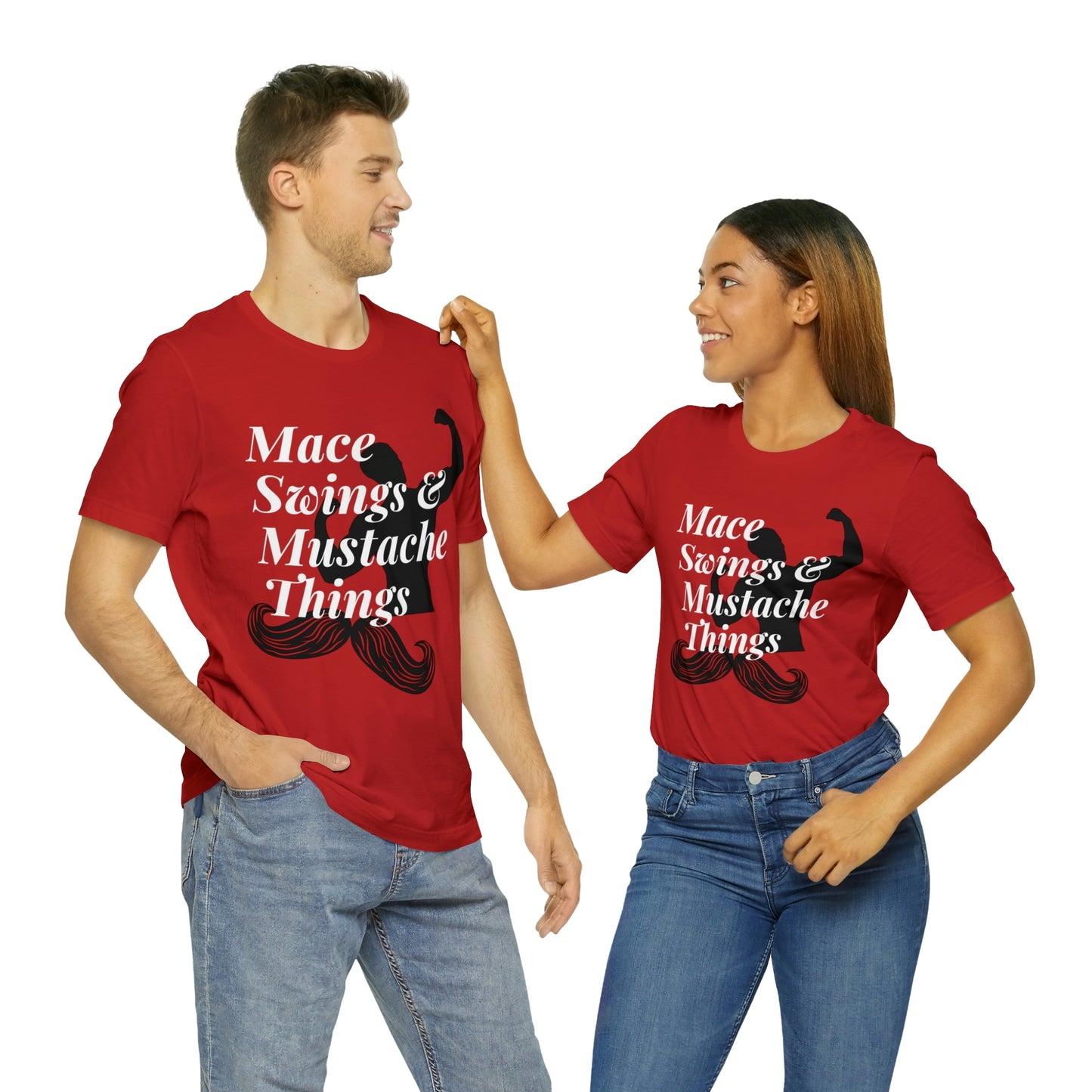 Unisex Maces & Mustaches Tee #1